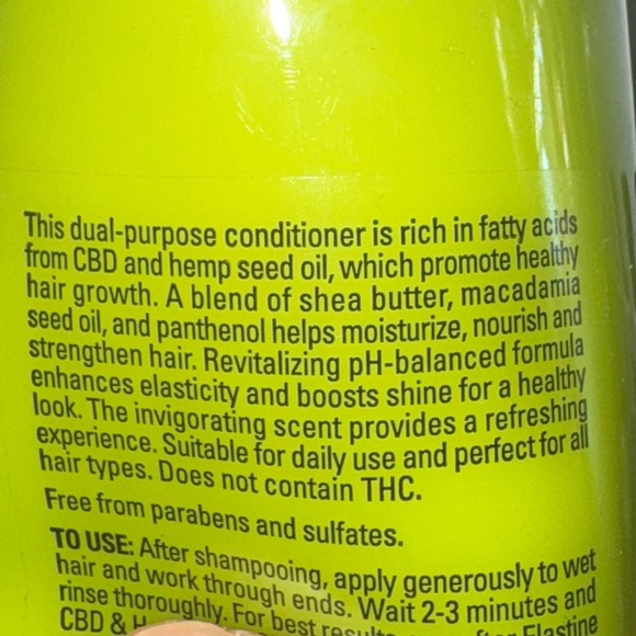 NEW 4 Piece CBD Set - Body Roll-On, Nourishing Cream, Shampoo & Conditioner - Picture 2 of 4